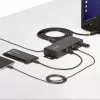StarTech.com 5G7AINDRM-USB-A-HUB hub interfacce USB 3.2 Gen 1 (3.1 Gen 1) Type-B 5000 Mbit/s nero