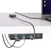 StarTech.com 5G7AINDRM-USB-A-HUB hub interfacce USB 3.2 Gen 1 (3.1 Gen 1) Type-B 5000 Mbit/s nero
