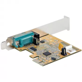 Scheda seriale PCI Express StarTech.com, scheda interfaccia seriale PCIe a RS232 (DB9), scheda seriale PC con UART 16C1050, staffe standard o low-profile, COM retention, Windows e Linux