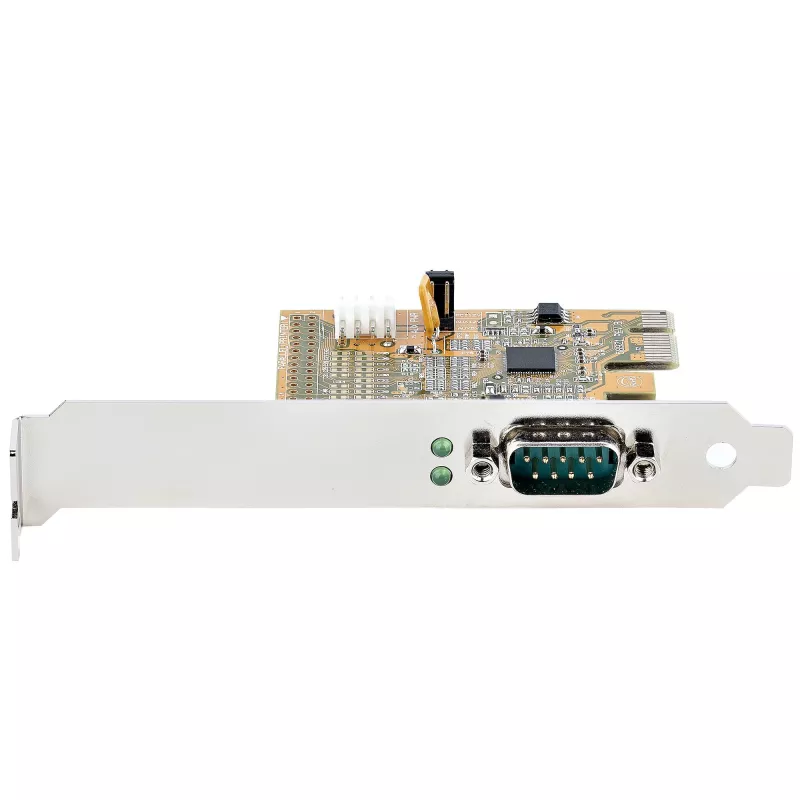 Scheda seriale PCI Express StarTech.com, scheda interfaccia seriale PCIe a RS232 (DB9), scheda seriale PC con UART 16C1050, staffe standard o low-profile, COM retention, Windows e Linux