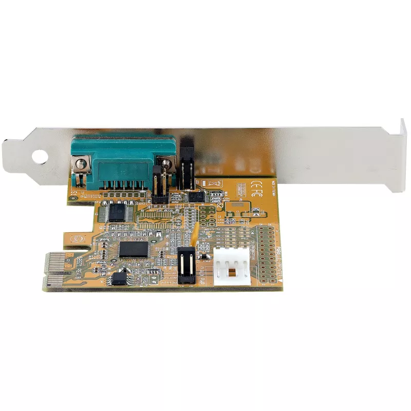 Scheda seriale PCI Express StarTech.com, scheda interfaccia seriale PCIe a RS232 (DB9), scheda seriale PC con UART 16C1050, staffe standard o low-profile, COM retention, Windows e Linux