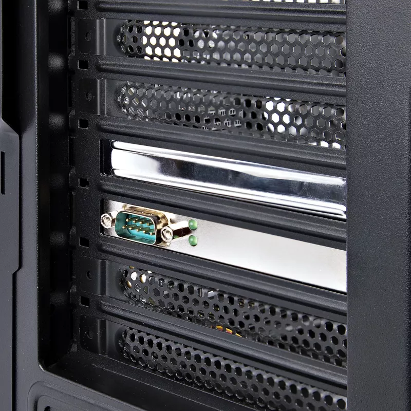 Scheda seriale PCI Express StarTech.com, scheda interfaccia seriale PCIe a RS232 (DB9), scheda seriale PC con UART 16C1050, staffe standard o low-profile, COM retention, Windows e Linux