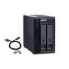 QNAP 2 Bay USB Type-C Direct Attached Storage con RAID hardware | TR-002 | Micro | 6 GB | nero