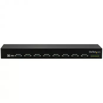 Hub adattatore USB a seriale 8 porte StarTech.com, USB 2.0, seriale, nero, alluminio, 36 W, 100 - 240 V