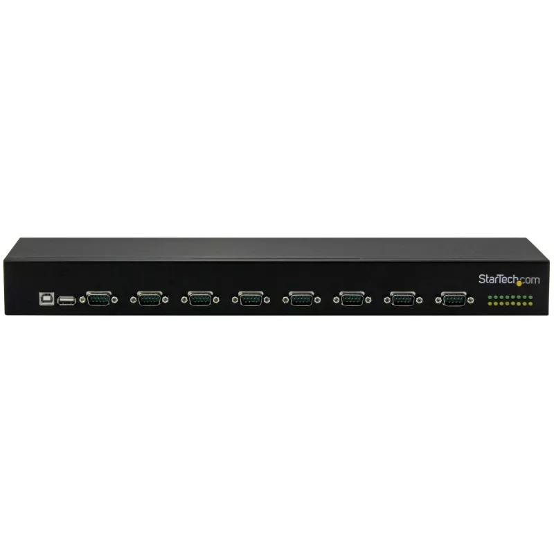 Hub adattatore USB a seriale 8 porte StarTech.com, USB 2.0, seriale, nero, alluminio, 36 W, 100 - 240 V