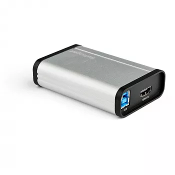 StarTech.com Dispositivo di acquisizione video HDMI a USB-C, 1080p, 60fps – UVC – Acquisizione/streaming live USB 3.0 Type-C esterno – Adattatore registratore audio/video HDMI – Compatibile con USB-C/USB-A/Thunderbolt 3 – TAA