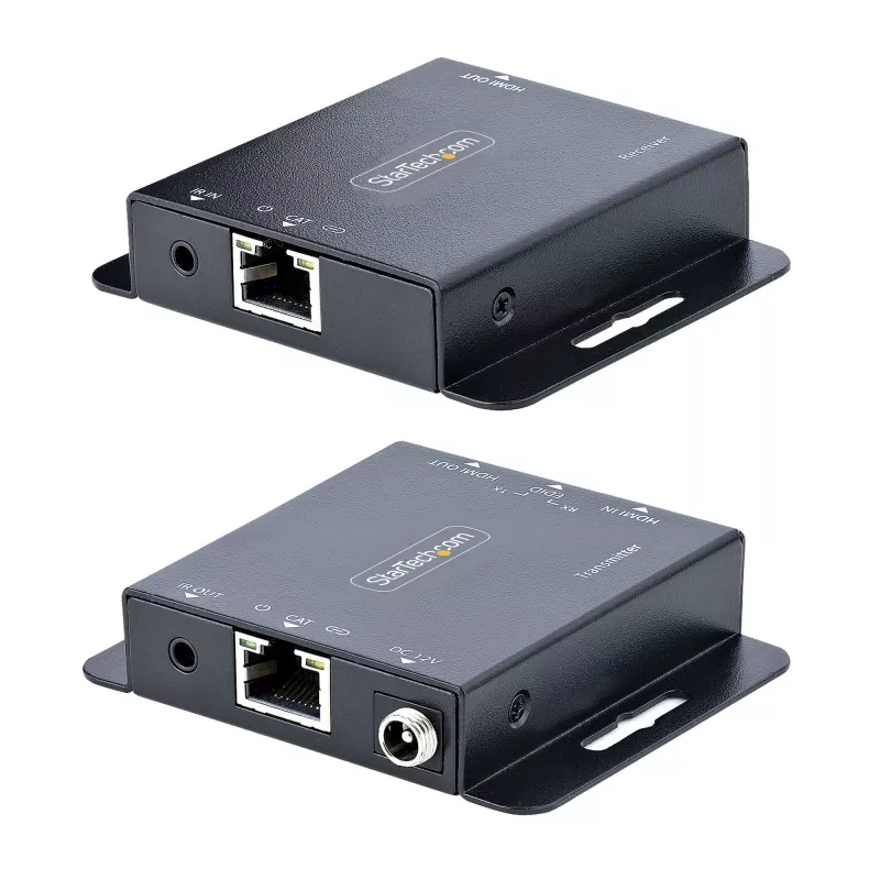 StarTech.com extender HDMI 4K su cavo Ethernet CAT6/CAT5, extender video 4K 30Hz o 1080p 60Hz, HDMI su cavo Ethernet, kit trasmettitore e ricevitore HDMI, telecomando IR