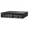QNAP QSW-M2108R-2C switch L2 gestito, 8 x 2,5GbE + 2 x 10GbE SFP+/RJ-45 combo, mezza larghezza, montabile a rack