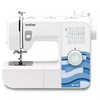 Macchina da cucire Brother RH137 — 37 punti, lunghezza punto 4 mm, larghezza punto 5 mm, facilmente trasportabile