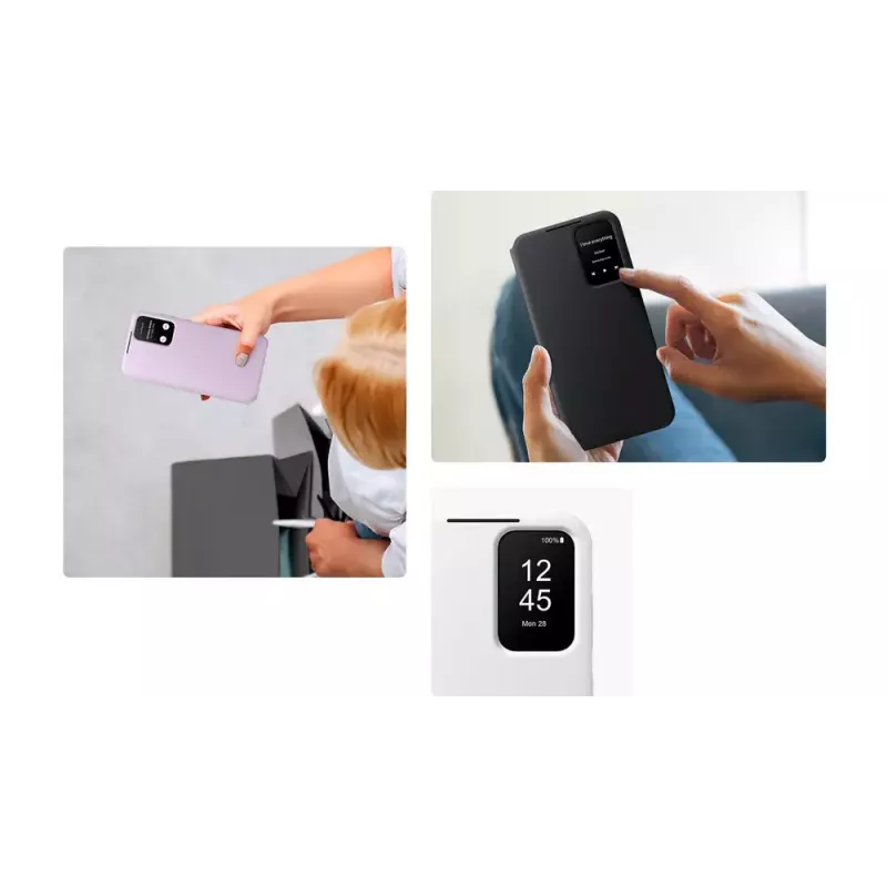 Samsung EF-ZA356CVEGWW Smart View Wallet Case custodia a libro per Galaxy A35 5G, lavanda