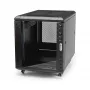 StarTech.com armadio rack 12U a 4 montanti, armadio dati 19 inch con chiusura per apparecchiature informatiche/AV/IT, rack per ufficio/rete domestica con ruote e guide di montaggio regolabili