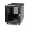 StarTech.com armadio rack 12U a 4 montanti, armadio dati 19 inch con chiusura per apparecchiature informatiche/AV/IT, rack per ufficio/rete domestica con ruote e guide di montaggio regolabili
