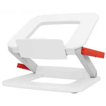 Supporto per laptop LEITZ Leitz Ergo Multi regolabile pieghevole 33–38,1 cm bianco, portata 2,5 kg
