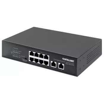 Intellinet Switch Gigabit Ethernet PoE+ 8 porte 120W 2 porte uplink