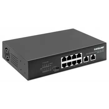 Intellinet Switch Gigabit Ethernet PoE+ 8 porte 120W 2 porte uplink