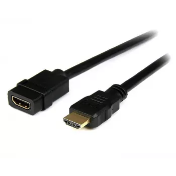 StarTech.com Cavo prolunga HDMI 2 m (6 ft) – HDMI maschio a HDMI femmina – Prolunga cavo HDMI 4K – Cavo HDMI 4K 30 Hz UHD con Ethernet M/F – Cavo HDMI 1.4 High Speed – Cavo prolunga HDMI