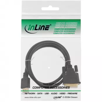 InLine Cavo HDMI-DVI maschio / 18+1 maschio placcato oro 2 m