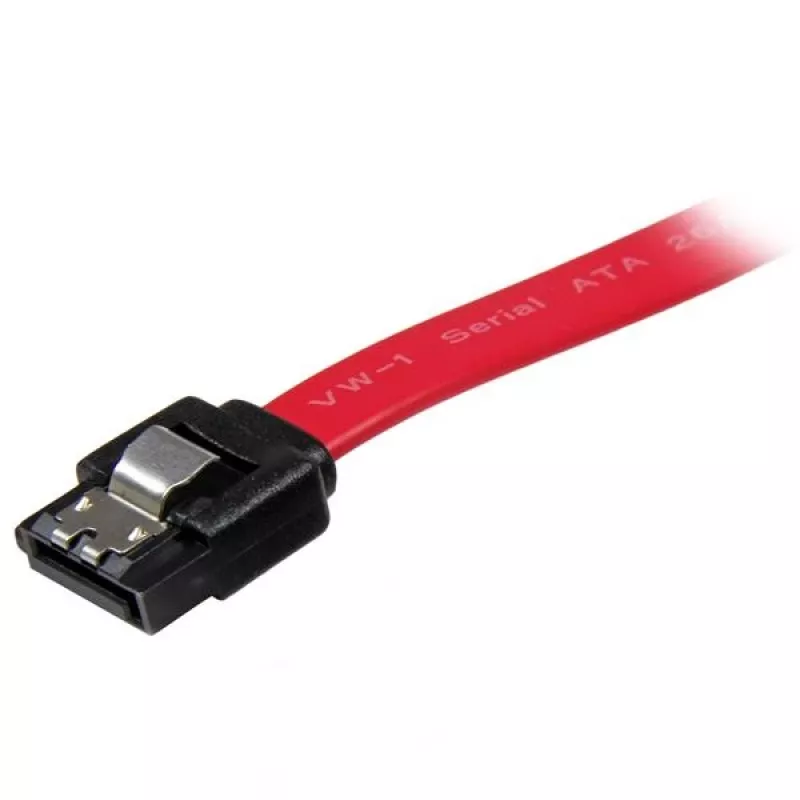 StarTech.com LSATA18 cavo SATA con blocco, 18 pollici (0,457 m), femmina/femmina, rosso
