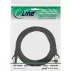 InLine Cavo patch S/FTP PiMF Cat.6 250 MHz PVC rame nero 1 m