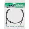 Cavo patch InLine sottile rotondo U/FTP Cat.6A nero 0,5 m