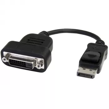 StarTech.com Adattatore DisplayPort-DVI – Adattatore/convertitore video attivo DisplayPort-DVI-D 1080p – Dongle adattatore cavo DP 1.2-DVI monitor – Adattatore DP-DVI – Connettore maschio DP con blocco