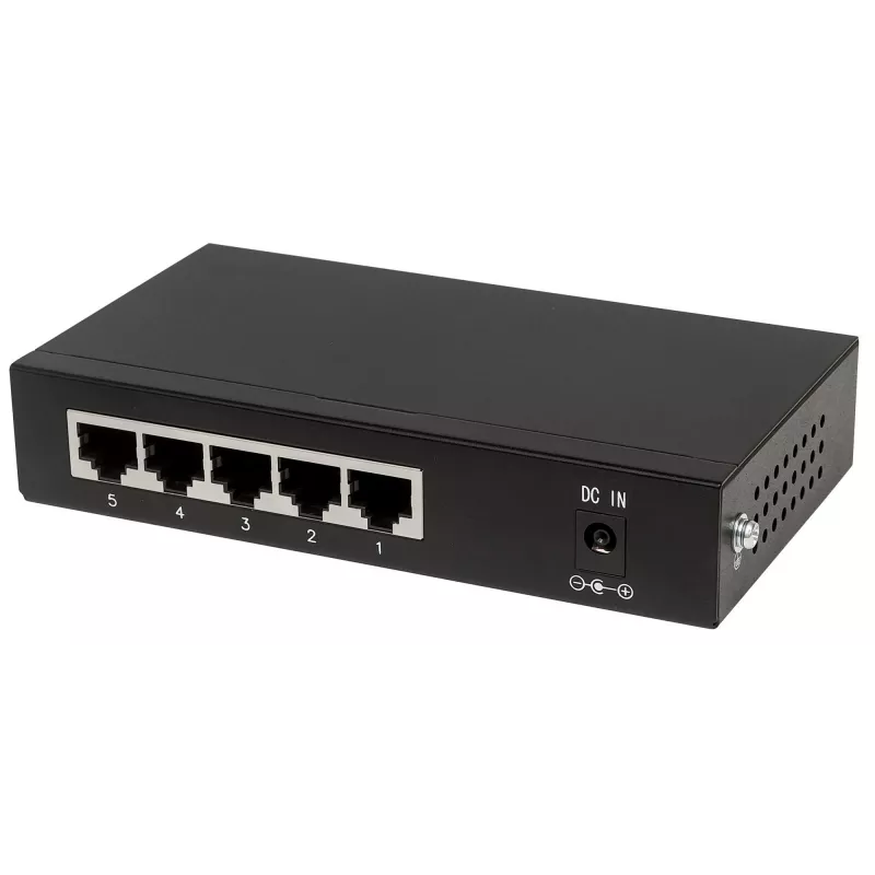 Intellinet Switch Gigabit Ethernet PoE+ a 5 porte, 4 porte PSE, conforme IEEE 802.3at/af Power over Ethernet (PoE+/PoE), 60 W, desktop