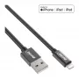 Cavo Lightning USB InLine, per iPad, iPhone, iPod, nero/alluminio, 2 m certificato MFi