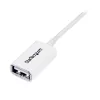 StarTech.com USBEXTPAA1MW cavo di prolunga USB 2.0, USB-A a USB-A, maschio/femmina, 1 m, bianco