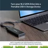 StarTech.com Case per SSD M.2 per SSD M.2 SATA - USB 3.1 (10 Gbit/s) con cavo USB-C