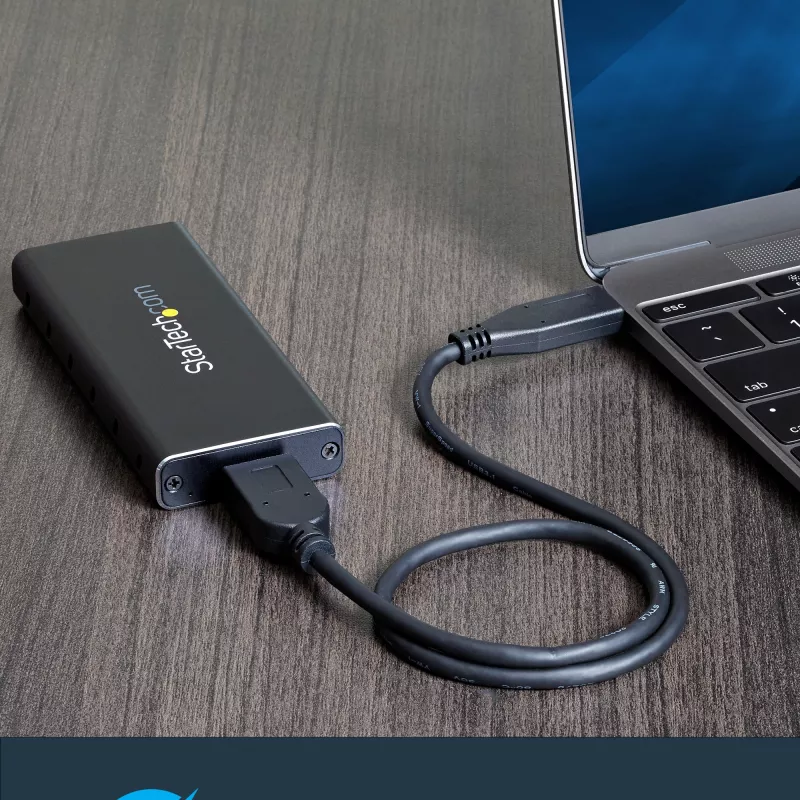 StarTech.com Case per SSD M.2 per SSD M.2 SATA - USB 3.1 (10 Gbit/s) con cavo USB-C