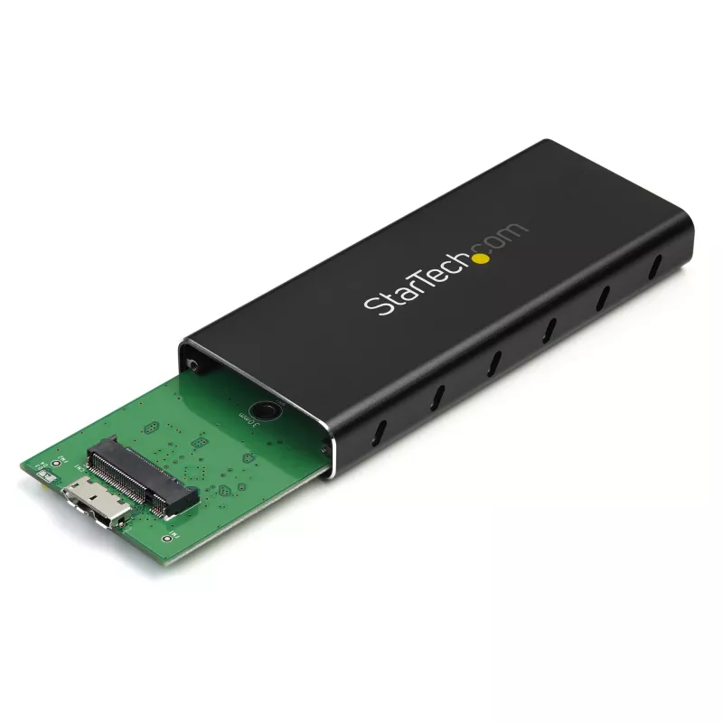 StarTech.com Case per SSD M.2 per SSD M.2 SATA - USB 3.1 (10 Gbit/s) con cavo USB-C
