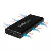 StarTech.com Case per SSD M.2 per SSD M.2 SATA - USB 3.1 (10 Gbit/s) con cavo USB-C