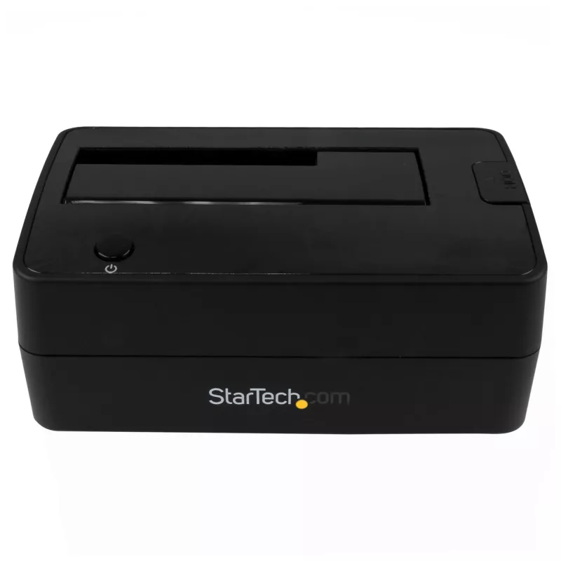 StarTech.com Docking station per HDD da USB 3.1 a SATA single bay, dock HDD USB 3.1 (10 Gbps), docking station esterna per HDD/SSD SATA III 2,5/3,5 pollici, vano HDD a caricamento dall'alto