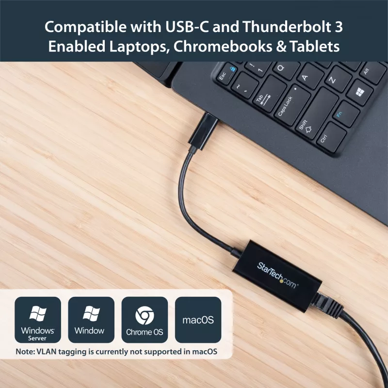 StarTech.com Adattatore USB-C a Gigabit Ethernet - nero