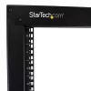 StarTech.com Rack server open-frame mobile 2 montanti 42U, rack di rete 19 pollici a due montanti con ruote, rack aperto mobile per apparecchiature AV/dati/media/IT, rack per computer per casa/ufficio - ruote incluse