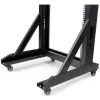 StarTech.com Rack server open-frame mobile 2 montanti 42U, rack di rete 19 pollici a due montanti con ruote, rack aperto mobile per apparecchiature AV/dati/media/IT, rack per computer per casa/ufficio - ruote incluse