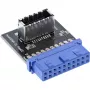 InLine Adattatore interno USB 3.0 a USB 3.1 frontale Key-A