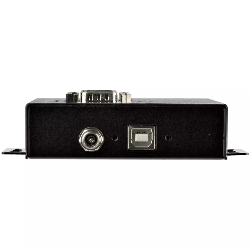 StarTech.com Hub seriale 4 porte USB su adattatore RS232/RS485/RS422 - Hub convertitore seriale USB 2.0 su DB9 industriale - Certificato IP30 - Hub seriale in metallo per montaggio su guida DIN - Protezione ESD 15kV