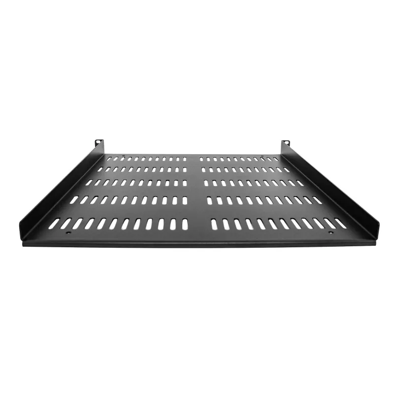 StarTech.com SHELF-1U-20-FIXED-V ripiano ventilato 1U per rack server, 19", a sbalzo, montaggio frontale, portata 25 kg, profondità 20" (50 cm), nero