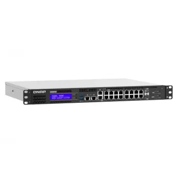 QNAP QGD-1602P Switch managed L2 Gigabit Ethernet (10/100/1000) Power over Ethernet (PoE) 1U nero, grigio