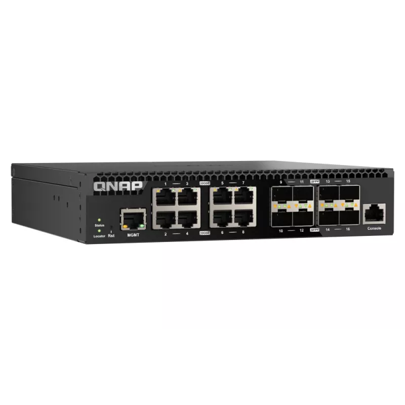 QNAP QSW-M3216R-8S8T Switch di rete managed L2/L3 10G Ethernet (100/1000/10000) 1U nero
