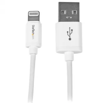 StarTech.com Cavo USB su Lightning 1 m – Cavo di ricarica per iPhone/iPad/iPod – Cavo Lightning su USB con ricarica rapida – Certificato Apple MFi – bianco