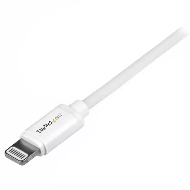 StarTech.com Cavo USB su Lightning 1 m – Cavo di ricarica per iPhone/iPad/iPod – Cavo Lightning su USB con ricarica rapida – Certificato Apple MFi – bianco