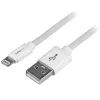 StarTech.com Cavo USB su Lightning 2 m (6 ft.) - Cavo di ricarica lungo per iPhone / iPad / iPod - Cavo Lightning su USB - Certificato Apple MFi - bianco