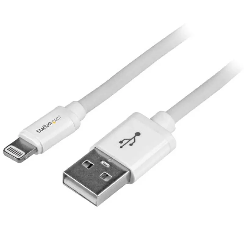 StarTech.com Cavo USB su Lightning 2 m (6 ft.) - Cavo di ricarica lungo per iPhone / iPad / iPod - Cavo Lightning su USB - Certificato Apple MFi - bianco