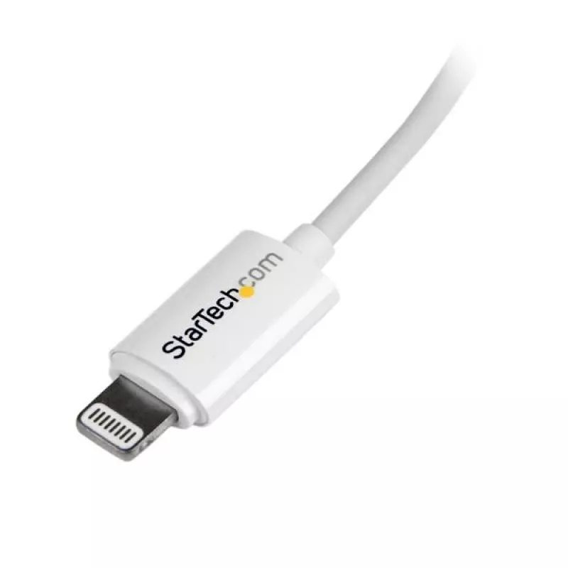 StarTech.com Cavo USB su Lightning 2 m (6 ft.) - Cavo di ricarica lungo per iPhone / iPad / iPod - Cavo Lightning su USB - Certificato Apple MFi - bianco