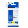 Nastro per etichettatrice Brother TZE-SE5 — 24 mm x 8 m, nero su bianco