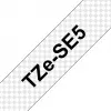 Nastro per etichettatrice Brother TZE-SE5 — 24 mm x 8 m, nero su bianco