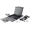 StarTech.com Console KVM rackmount – KVM VGA single-port con monitor LCD 19 inch per armadio server – Cassetto KVM LCD universale 1HE completo di cavi e hardware – Supporto USB – 50.000 MTBF