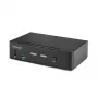 StarTech.com switch KVM DisplayPort 2 porte, 8K 60Hz / 4K 144Hz, singolo display, DP 1.4, 2x porte USB 3.0, 4x porte USB 2.0 HID, commutazione a pulsante e hotkey, conforme TAA - indipendente dal sistema operativo, case in metallo